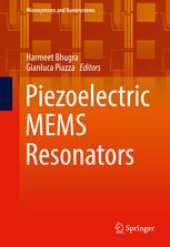 book Piezoelectric MEMS Resonators