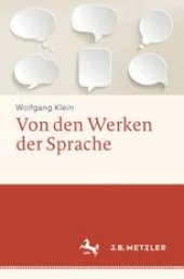 book Von den Werken der Sprache