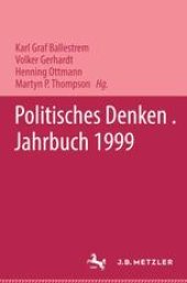 book Politisches Denken Jahrbuch 1999