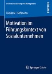 book Motivation im Führungskontext von Sozialunternehmen