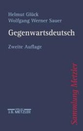 book Gegenwartsdeutsch