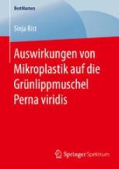 book Auswirkungen von Mikroplastik auf die Grünlippmuschel Perna viridis