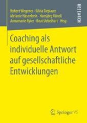 book Coaching als individuelle Antwort auf gesellschaftliche Entwicklungen