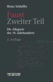 book Faust Zweiter Teil: Die Allegorie des 19. Jahrhunderts