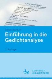 book Einführung in die Gedichtanalyse