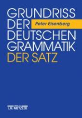 book Grundriß der deutschen Grammatik: Band 2: Der Satz