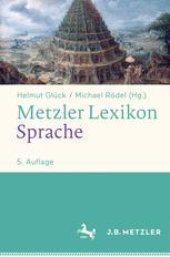 book Metzler Lexikon Sprache