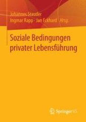 book Soziale Bedingungen privater Lebensführung