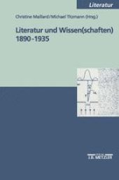 book Literatur und Wissen(schaften) 1890–1935