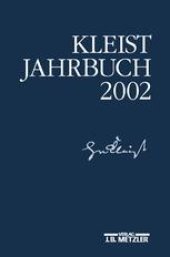 book Kleist-Jahrbuch 2002