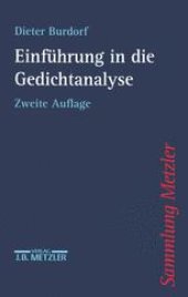 book Einführung in die Gedichtanalyse