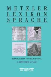 book Metzler Lexikon Sprache