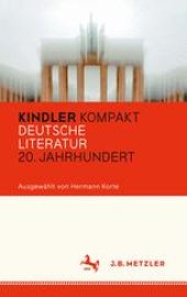 book Kindler Kompakt: Deutsche Literatur, 20. Jahrhundert