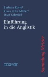 book Einführung in die Anglistik
