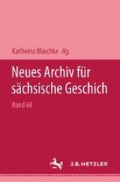 book Neues Archiv für sächsische Geschichte