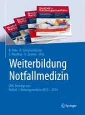 book Weiterbildung Notfallmedizin: CME-Beiträge aus: Notall + Rettungsmedizin 2013–2014