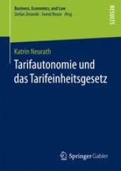 book Tarifautonomie und das Tarifeinheitsgesetz