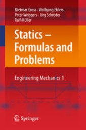 book Statics – Formulas and Problems : Engineering Mechanics 1