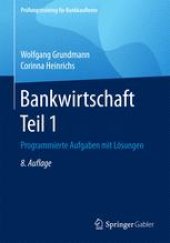 book Bankwirtschaft Teil 1: Programmierte Aufgaben mit Lösungen