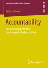 book Accountability: Qualitätsmanagement in Hamburger Kindertagesstätten