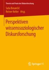 book Perspektiven wissenssoziologischer Diskursforschung