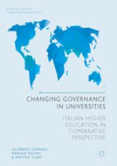 book Changing Governance in Universities: Italian Higher Education in Comparative Perspective