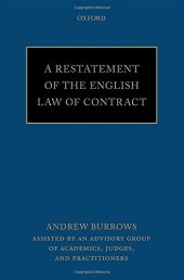 book A restatement of the English law of contract