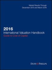 book 2016 international valuation handbook: a guide to cost of capital