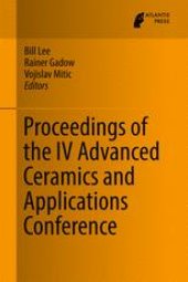 book Proceedings of the IV Advanced Ceramics and Applications Conference