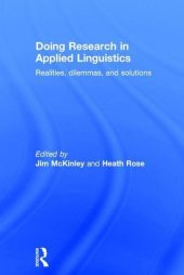 book Doing research in applied linguistics: realities, dilemmas and solutions