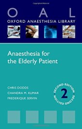 book ANAESTHESIA FOR THE ELDERLY PATIENT