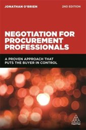 book Negotiation for Procurement Professionals: A Proven Approach that Puts the Buyer in Control