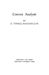 book Convex analysis