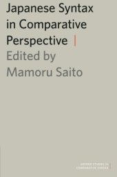 book Japanese Syntax in Comparative Perspective