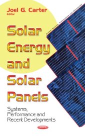 book Solar energy and solar panels: systems, performance and recent developments