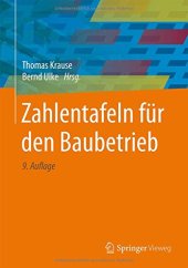 book Zahlentafeln für den Baubetrieb