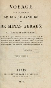 book Voyage dans les provinces de Rio de Janeiro et de Minas Geraes