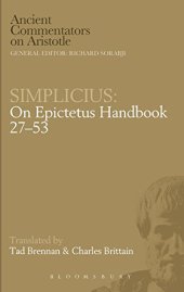 book Simplicius: On Epictetus Handbook 27-53