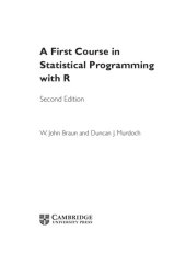 book A First Course in Statistical Programming with R