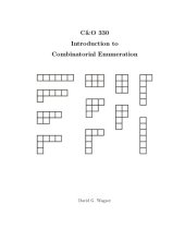 book Introduction to Combinatorial Enumeration [Lecture notes]