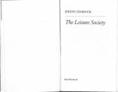 book The leisure society