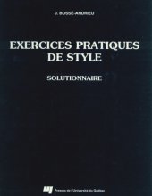 book Exercices pratiques de style - Solutionnaire.