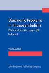 book Diachronic problems in phonosymbolism