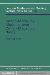 book Cohen Macaulay modules over Cohen Macaulay rings