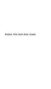 book Russia: The Post-War Years