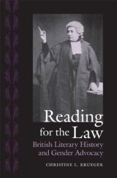 book Reading for the Law: British Literary History and Gender Advocacy