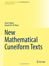 book New Mathematical Cuneiform Texts