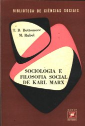 book Sociologia e Filosofia Social de Karl Marx