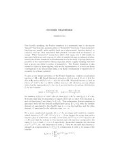 book Fourier transform