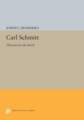 book Carl Schmitt THEORIST FOR THE REICH